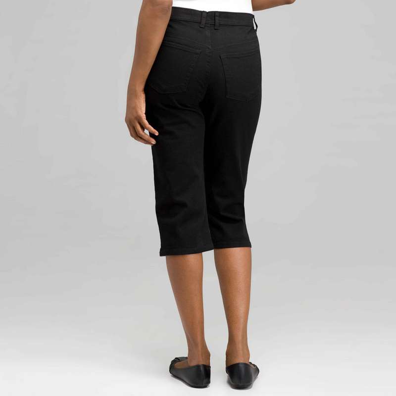 Classic Denim Straight Leg Capri, , large image number 1